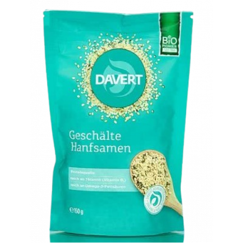 Konopné semienka prémiové  lúpané BIO 150g Davert